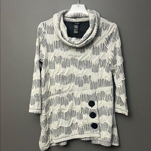 Ali Miles Tunic Black White - Size S